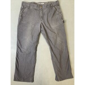 Carhartt Jeans Men's Size 40X30 Gray Rugged Flex Relaxed Duck Utility  BN3279-M